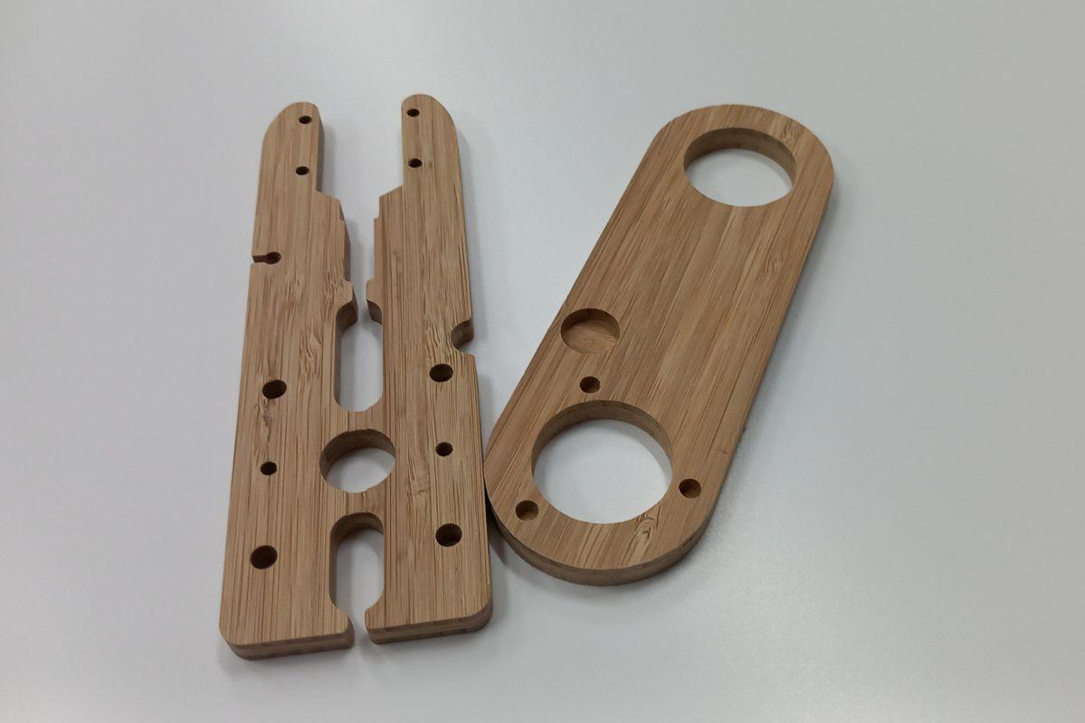 découpe usinage panneau Bambou  7,5 mm